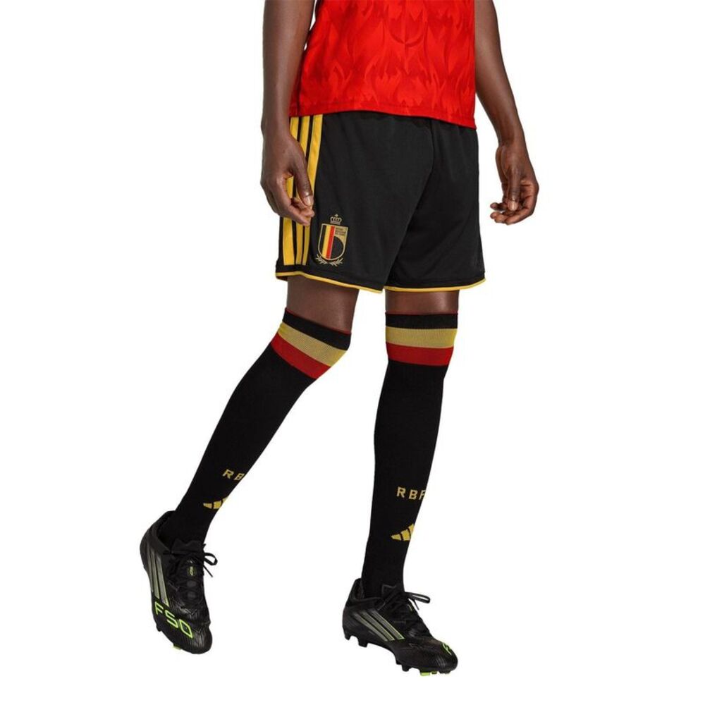 Adidas Mens FIFA World Cup 2026 Belgium Home Shorts / Black/Gold